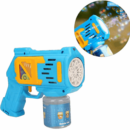 Bubble Gun – Pistola de Bolhas Automática – Azul