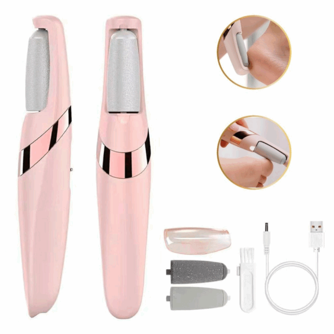 Kit de Cuidados Femininos com Lixador de Pé Elétrico e Depilador Laser – Cores Sortidas – Beleza e Praticidade