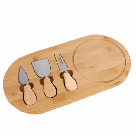 Tábua de Frios com 3 Espátulas – Praticidade e Sofisticação