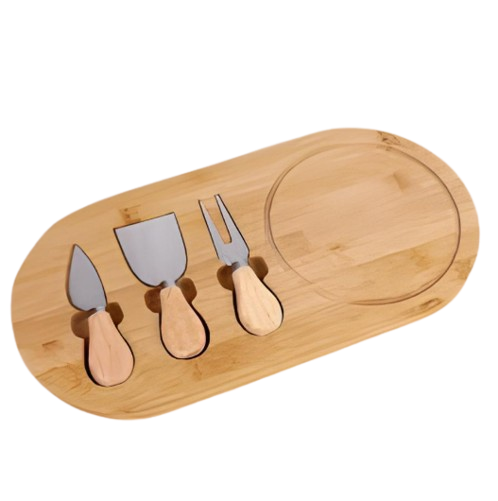 Tábua de Frios com 3 Espátulas – Praticidade e Sofisticação