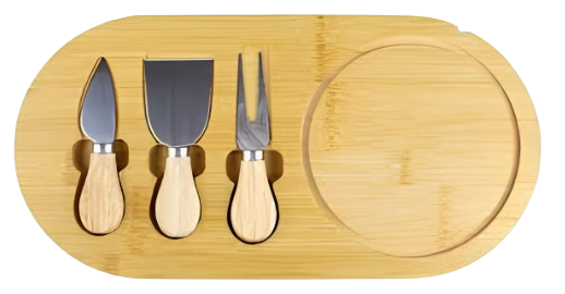 Tábua de Frios com 3 Espátulas – Praticidade e Sofisticação