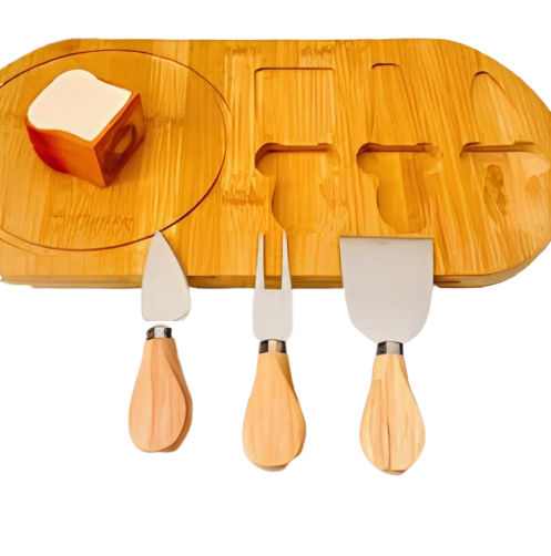 Tábua de Frios com 3 Espátulas – Praticidade e Sofisticação