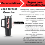 Copo Caneca Térmica Inox Personalizado 1200 ml com Alça e Canudo – Pink – Elegância e Conforto