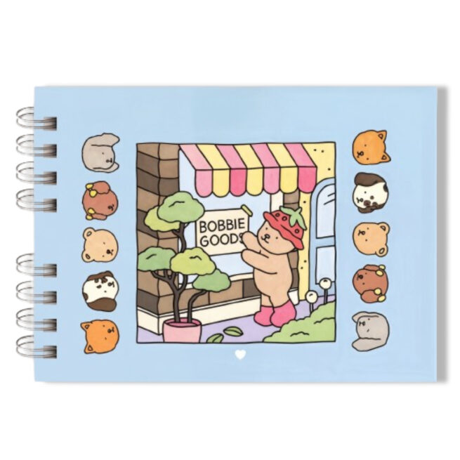 Livro Infantil para Colorir Bobbie Goods Azul – 50 Folhas, Capa Dura