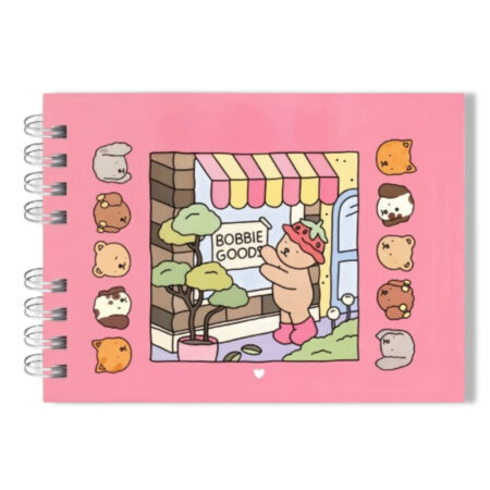 Livro Infantil para Colorir Bobbie Goods Rosa – 50 Folhas, Capa Dura