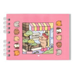 Livro Infantil para Colorir Bobbie Goods Rosa – 50 Folhas, Capa Dura