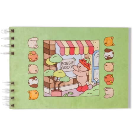 Livro Infantil para Colorir Bobbie Goods – Verde – 50 Folhas com Capa Dura