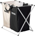 Cesto de Roupa com Duas Partes para Banheiro e Lavanderia – Modelo BM-F1320 – Funcional e Resistente