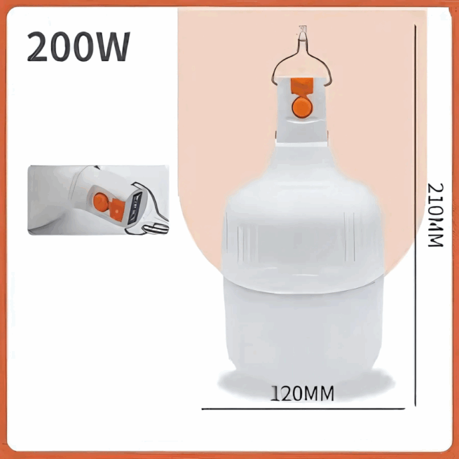 Lâmpada de Emergência LED 15W – Modelo ON-7068 – Iluminação Garantida em Falta de Energia