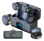 Microfone Lapela Duplo Sem Fio Magnético Anti-Ruído – Modelo ON-2912 – Cores Sortidas – Qualidade Profissional