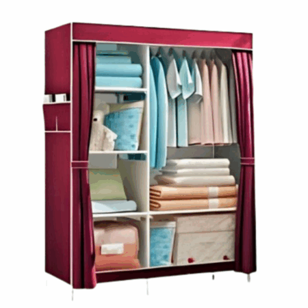 Guarda-Roupa Dobrável Inteligente – Vermelho