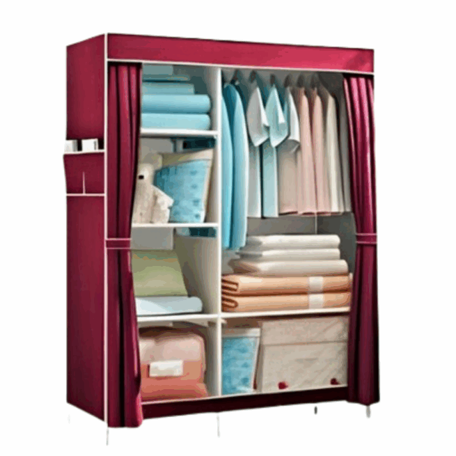 Guarda-Roupa Dobrável Inteligente – Vermelho