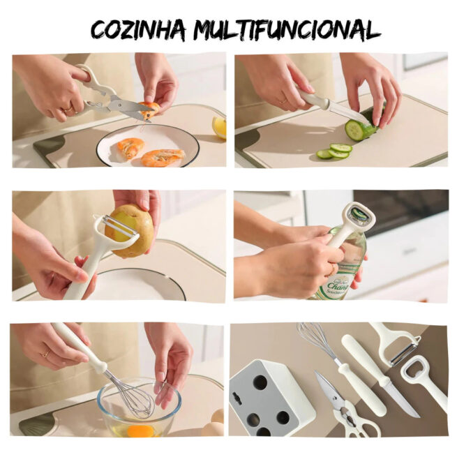 Conjunto de Utensílios de Silicone para Cozinha – BM-F1072