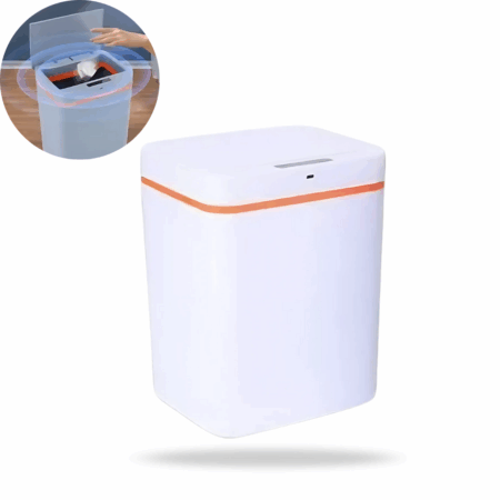 Lixeira Automática 15L Sensor de Movimento – Branco – Praticidade e Higiene
