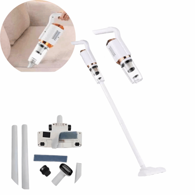 Aspirador de Pó Portátil Vertical Sem Fio Multifuncional – Modelo BM-F1061 – Limpeza Rápida e Eficiente