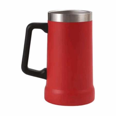 Caneca Térmica Inox de Cerveja 709 ml - Vermelho (Normal)