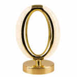 Luminária Abajur Cristal LED Touch Recarregável USB – Modelo SOL – Bivolt