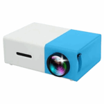Mini Projetor Portátil LED 1080p Azul/Branco com Saída HDMI Bivolt – 600 Lumens