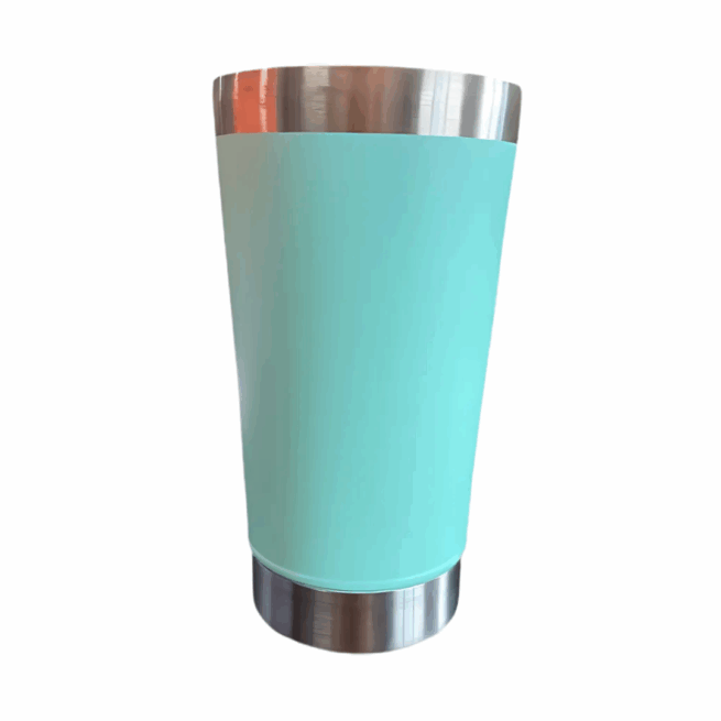 Copo Térmico Inox Normal com Tampa e Abridor (473 ml) – Ciano