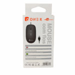 Mouse com Fio Onex JP-2513 – Precisão e Durabilidade
