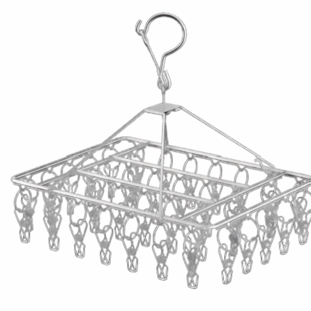 Varal Retrátil com 40 Prendedores em Inox – Prático e Durável