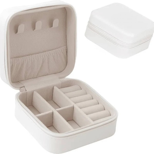 Porta-Jóias Caixa Organizadora Portátil - Cores Sortidas
