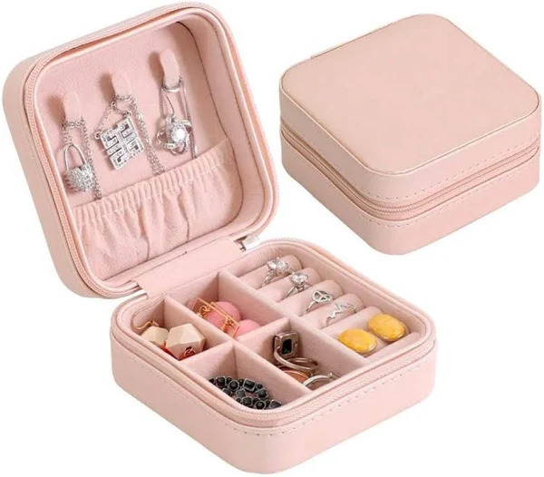 Porta-Jóias Caixa Organizadora Portátil - Cores Sortidas