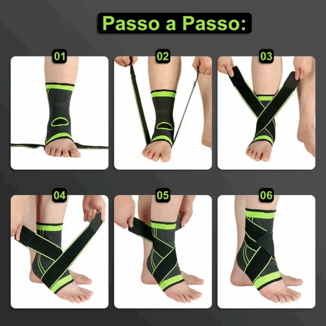 Tornozeleira de Compressão Ortopédica Unidade – BM-F1048 – Suporte e Conforto