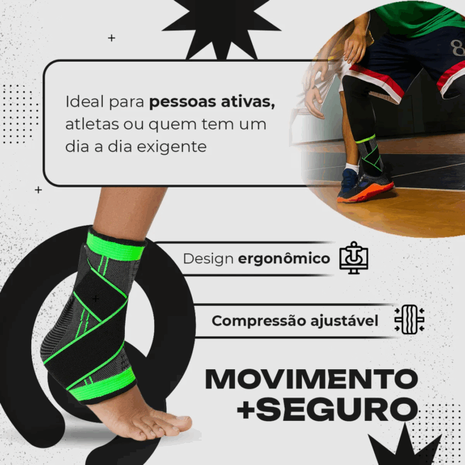 Tornozeleira de Compressão Ortopédica Unidade – BM-F1048 – Suporte e Conforto