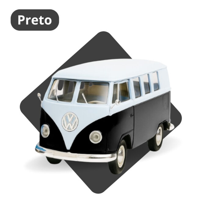Miniatura Volkswagen Kombi Van Samba 1/25 – Cores Sortidas