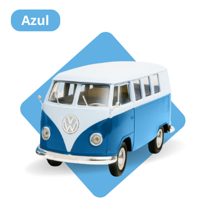 Miniatura Volkswagen Kombi Van Samba 1/25 – Cores Sortidas