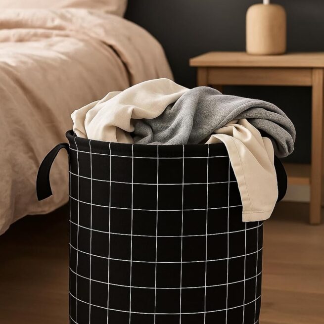 Cesto Organizador Dobrável Multiuso para Roupa Suja 40L – Cores Sortidas