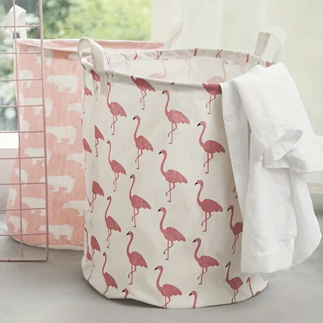 Cesto Organizador Dobrável Multiuso para Roupa Suja 40L – Cores Sortidas