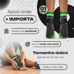 Par de Tornozeleiras de Compressão Ortopédica – BM-F1048 – Suporte e Alívio