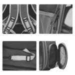 Mochila Pet Transporte para Cães e Gatos – Visão Ampla – Preto
