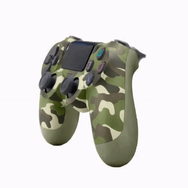 Controle Sem Fio PS4 Bluetooth Joystick Gamer – Verde Camuflado – Performance e Estilo