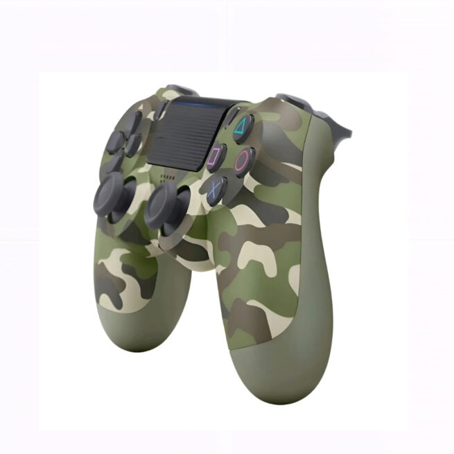 Controle Sem Fio PS4 Bluetooth Joystick Gamer – Verde Camuflado – Performance e Estilo