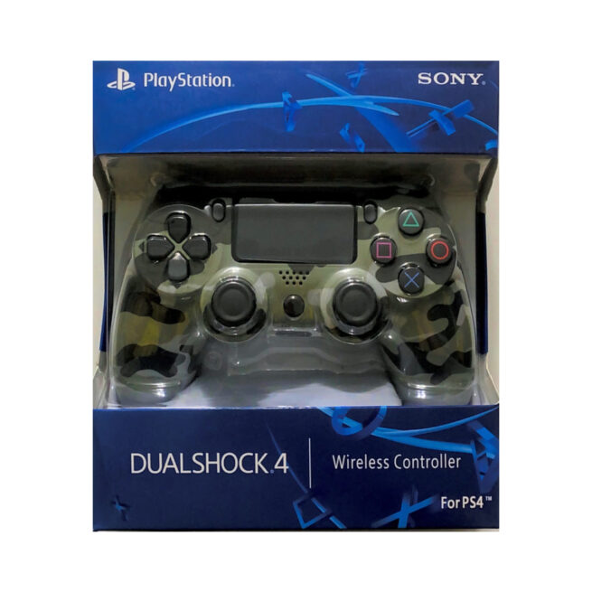 Controle Sem Fio PS4 Bluetooth Joystick Gamer – Verde Camuflado – Performance e Estilo