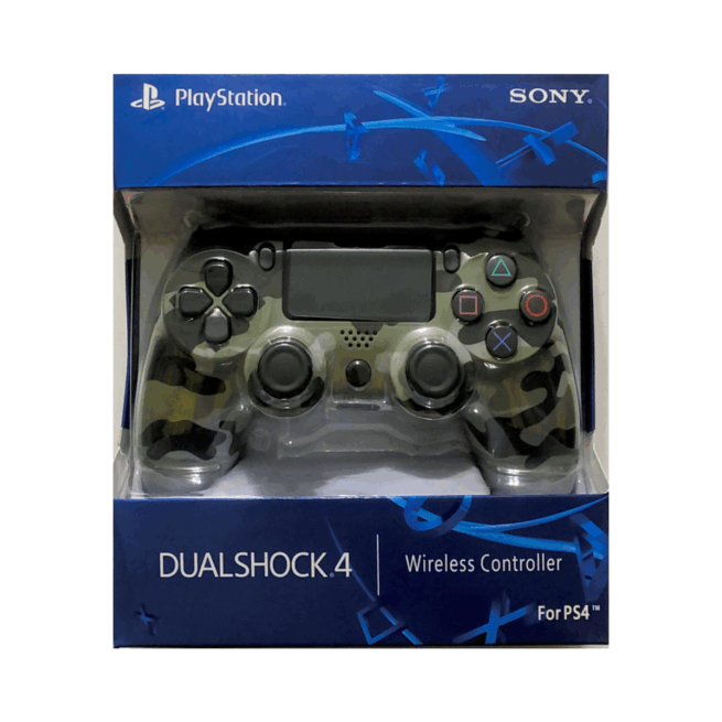 Controle Sem Fio PS4 Bluetooth Joystick Gamer – Verde Camuflado – Performance e Estilo