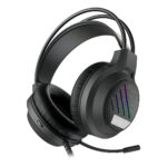 Fone Headset Gamer RGB Rainbow – Preto