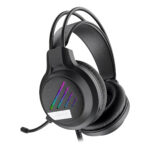 Fone Headset Gamer RGB Rainbow – Preto