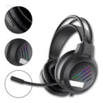 Fone Headset Gamer RGB Rainbow – Preto