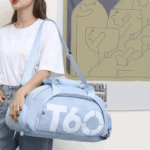 Bolsa Esportiva Multifuncional Transversal T60 – Azul Claro – Compacta e Resistente