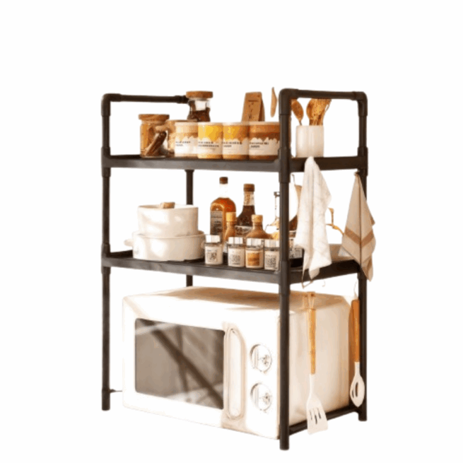 Rack Multifuncional de 2 Andares para Cozinha e Armazenamento