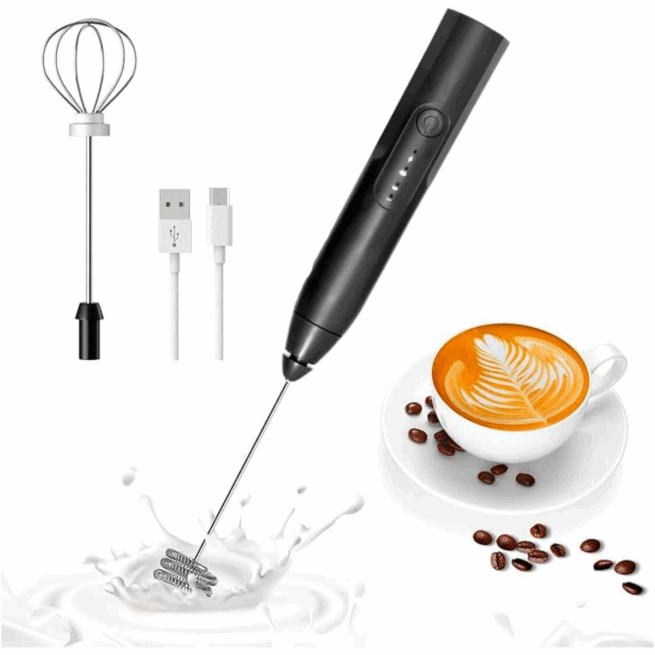 Mini Batedor Mixer Elétrico Portátil Premium Bivolt (Cores Sortidas) – Praticidade e Desempenho