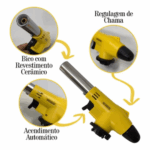 Maçarico Culinário Portátil Profissional – Cores Sortidas