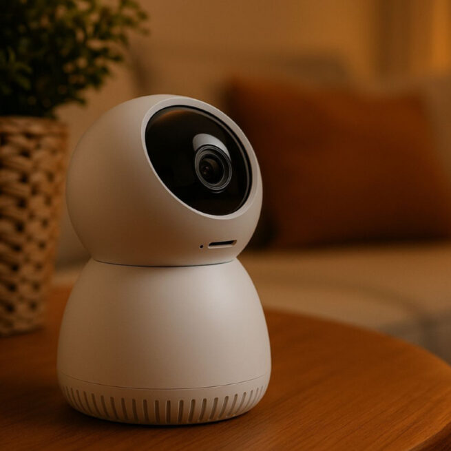 Par de Câmeras de Segurança IP Motorizadas Wi-Fi 360° Visão Noturna Full HD