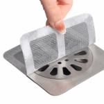 Pacote com 10 Telas Protetoras para Ralos com Adesivo Descartável – Praticidade e Higiene