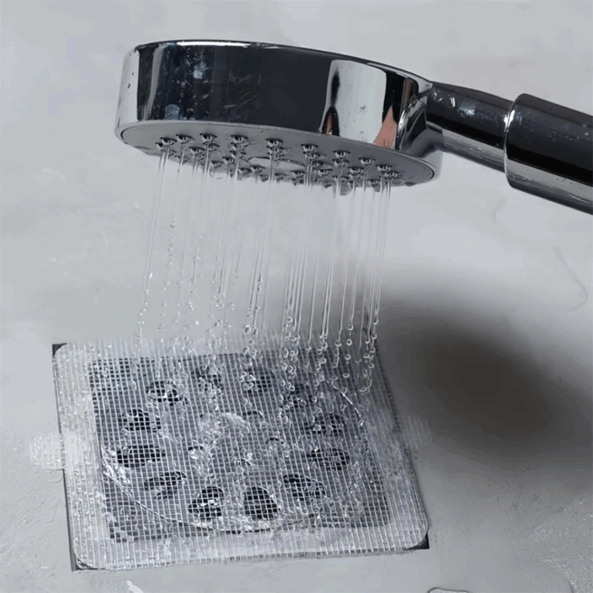 Pacote com 10 Telas Protetoras para Ralos com Adesivo Descartável – Praticidade e Higiene