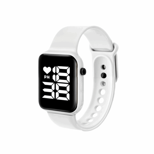 Relógio Digital SKMEI Resistente à Água – Branco – Design e Funcionalidade